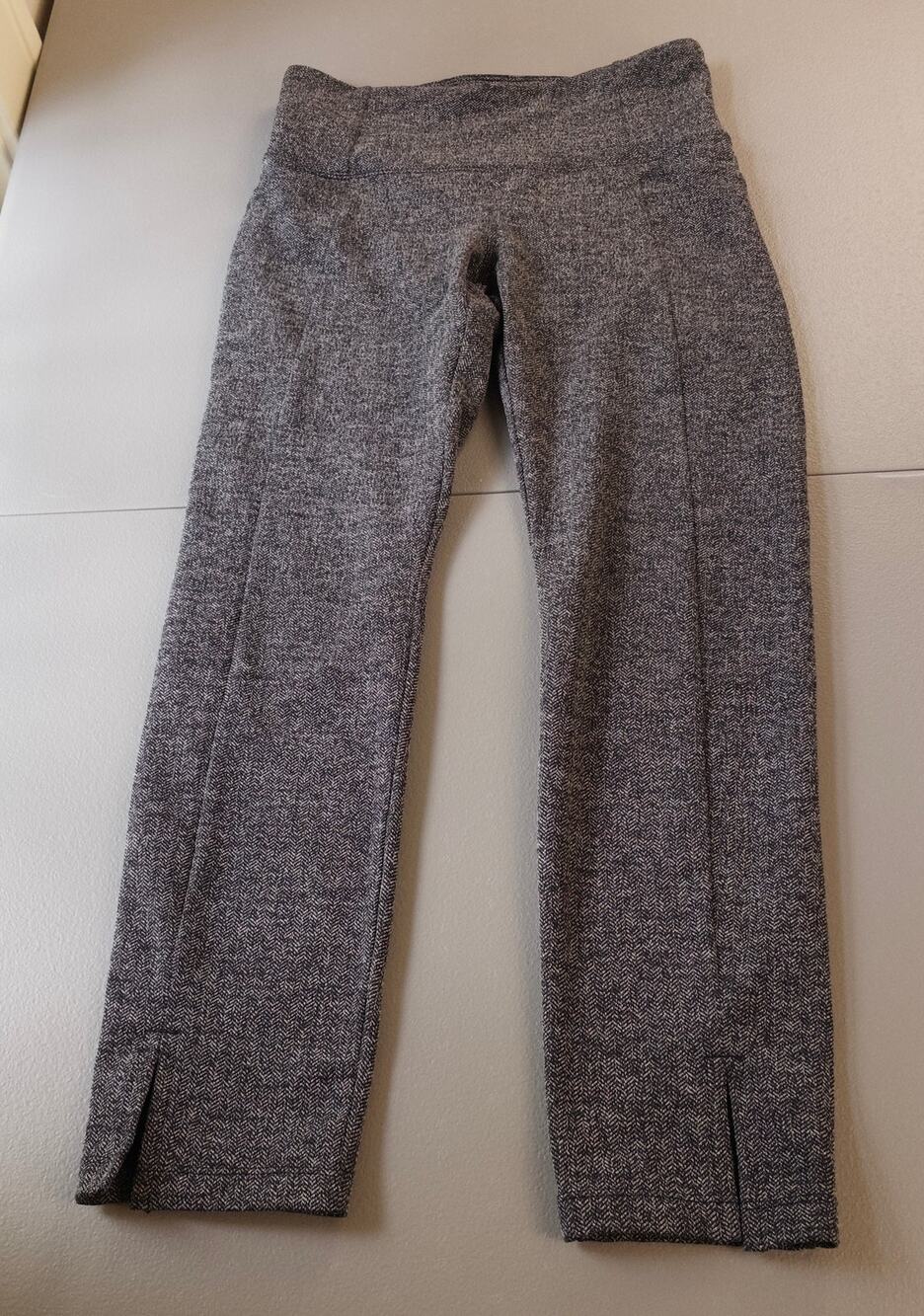 Athleta Mercer Split Hem Leggings Herringbone Size XSP Preppy Athleisure Classic